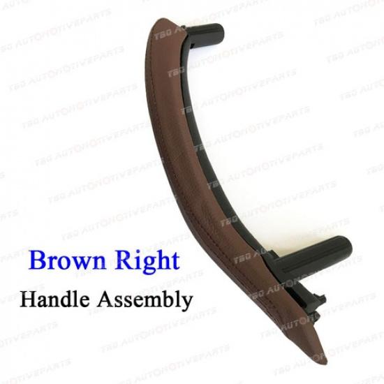 Door Pull Handle Cover with Leather Assembly For BMW X5 X6 F15 F16 2014 -2018