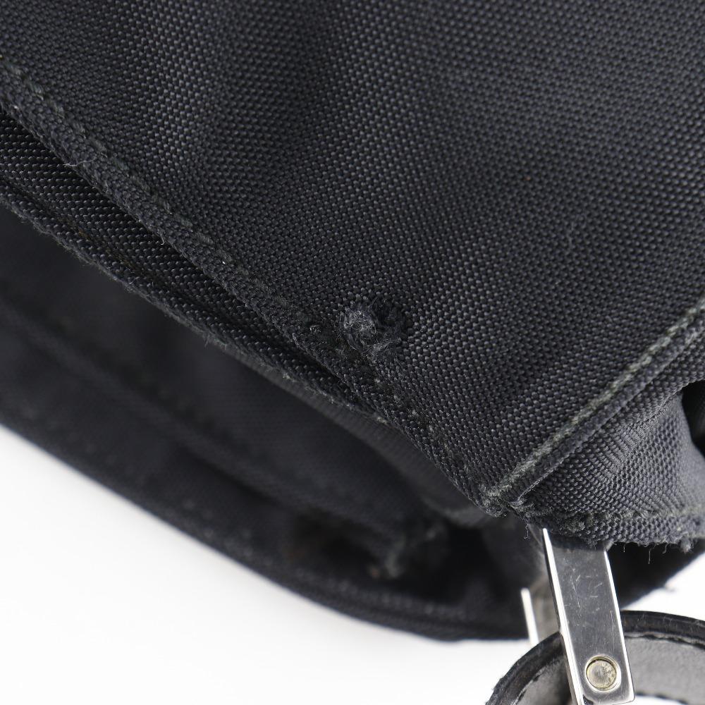 Gucci Shoulder Bag Black Nylon Canvas Unisex Used