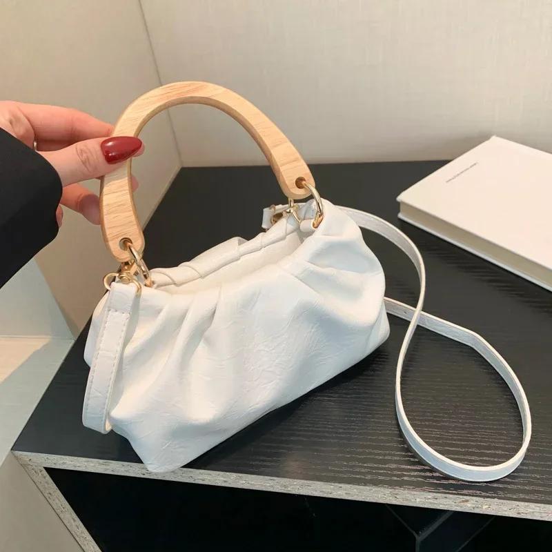 Hot Sale Fashion Versatile Sewing Thread Crossbody Bags  Light Luxury High Quality Solid Zipper PU Women's Handbags