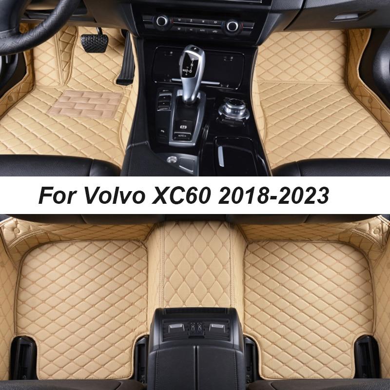

Автомобильные коврики для Volvo XC60 2018-2023, дропшиппинг, центр, аксессуары для салона автомобиля, кожаные ковры, подушечки для ног