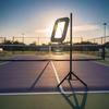 Pickleball Training Device with Tripod Adjustable Deflection Board Accurate