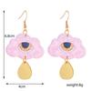 Funny Halloween Clouds, Eyes, Water Droplets, Mirror Finish Acrylic Earrings, Personalized, Niche, Fun, Creative Earrings