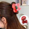 Korean Style Cherry Hair Claw Cute Geometry Shark Clip Lovely Fruit Gripper  Daily