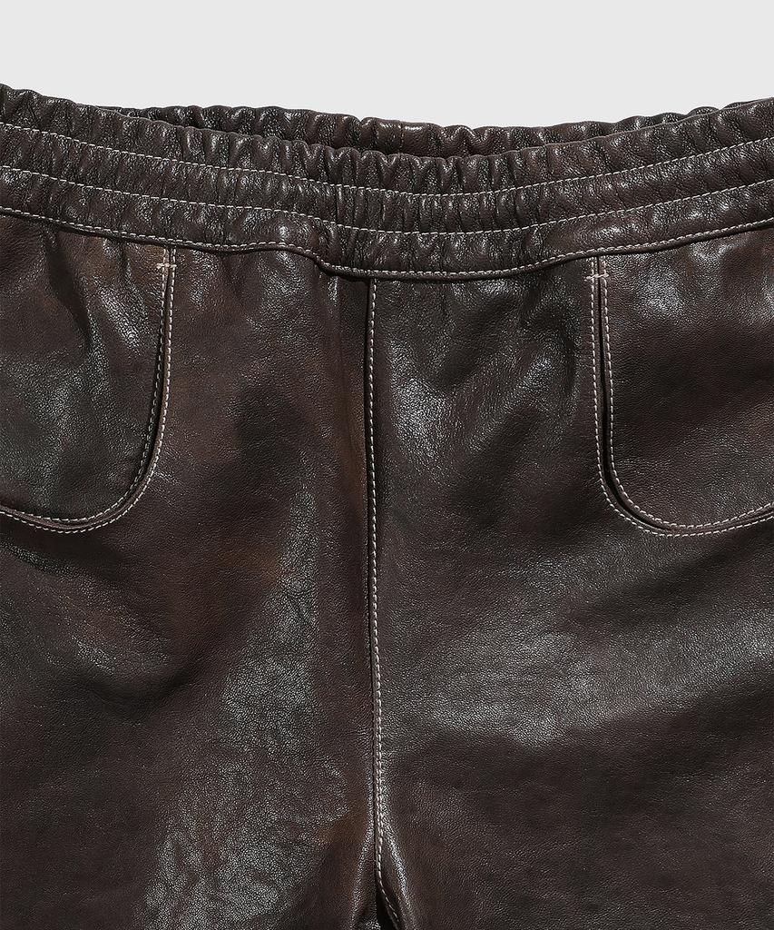 Pal Yuk D-Panel Leather Pants - Brown