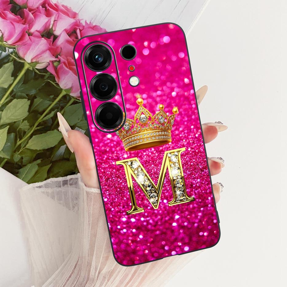 For Tecno Camon 50 4G Case CN5 Luxury Crown Letters Cover Soft TPU Phone Case For Tecno Camon 50 Pro 4G CN5c Camon50 Fundas Bags