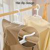 2 Pcs Foldable Hoodie Hanger Plastic Clothes Drying Rack Stretchable Heavy Duty Anti-Slip Clothes Rack for Laundry Rooms Dorms Hotels Closets