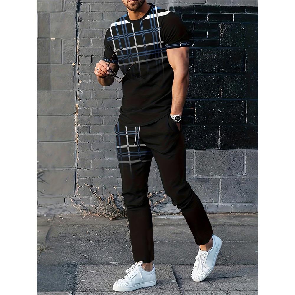 Sommer Neu Herren T-Shirt Hose Anzug Camouflage Druck Kurzarm Rundhals T-Shirt Lässig Outdoor Kleidung Bequem