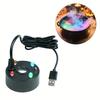 Halloween LED Mist Fogger - USB Powered Aquarium Diffuser, RGB Lights for Fish Tank, Witch Cauldron & Mystical Halloween Decor