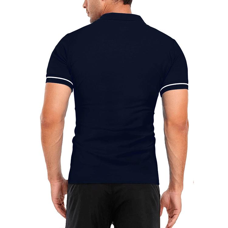 Summer Men's Polo Shirt Thin Short Sleeved T-shirt Men's Lapel Solid Color Slim Fit T-shirt Top