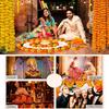 Pooja Diwali Fiesta Marigold Garland 1.5m Artificial Flower Garland  for Halloween Day of The Dead