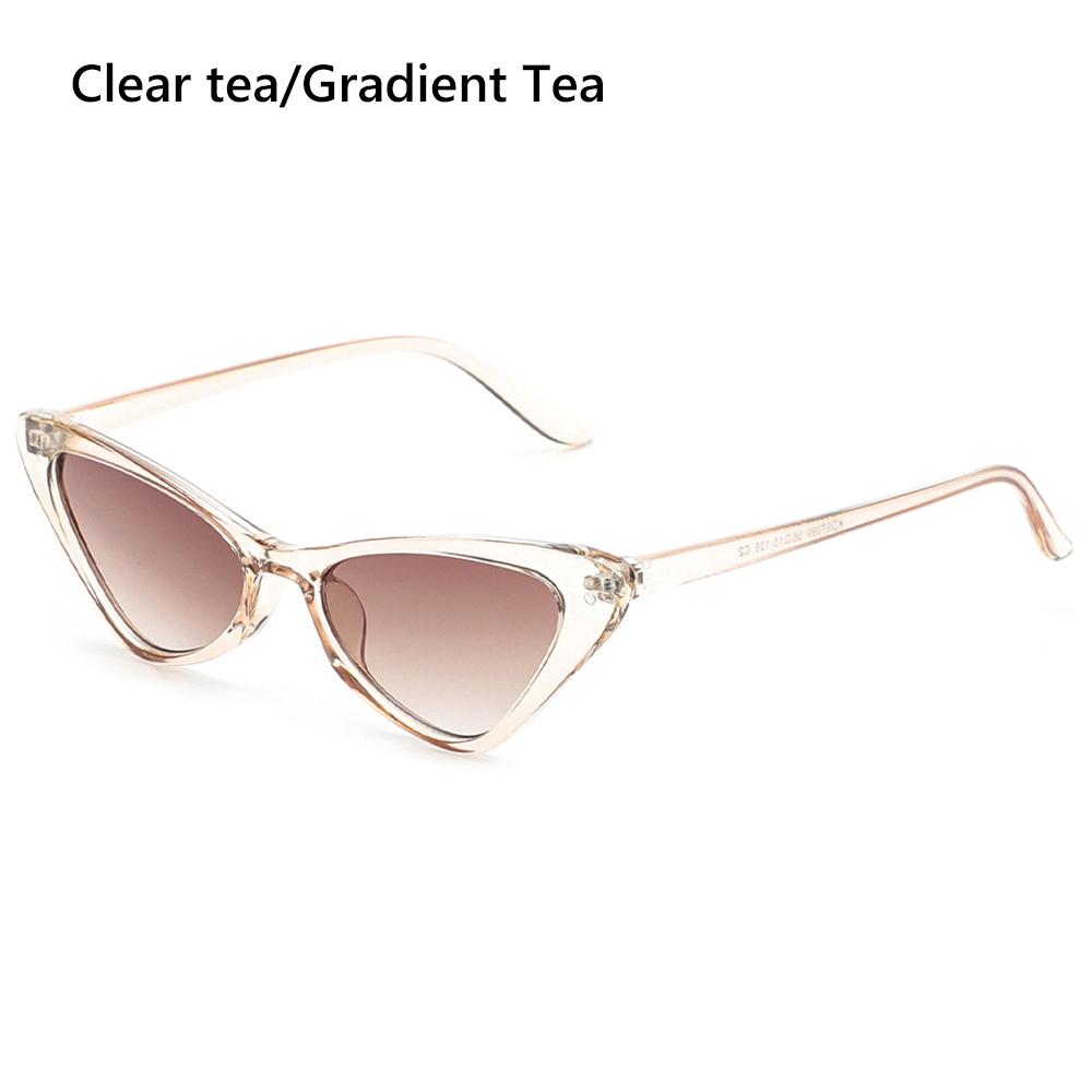 1PC Trendy Square Cat Eye Sunglasses Women Men Retro Sun Glasses UV400 Protection Eyewear Summer Fashion Eyeglasses Accessories