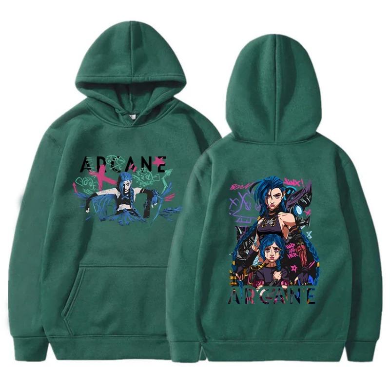 Arcane Jinx Boom Hanorace Hot Game Serial TV Imprimare Unisex Streetwear Ropa Hombre Sudadera Bărbați/Femei Haine Moale Hanorace și hanorace Unisex
