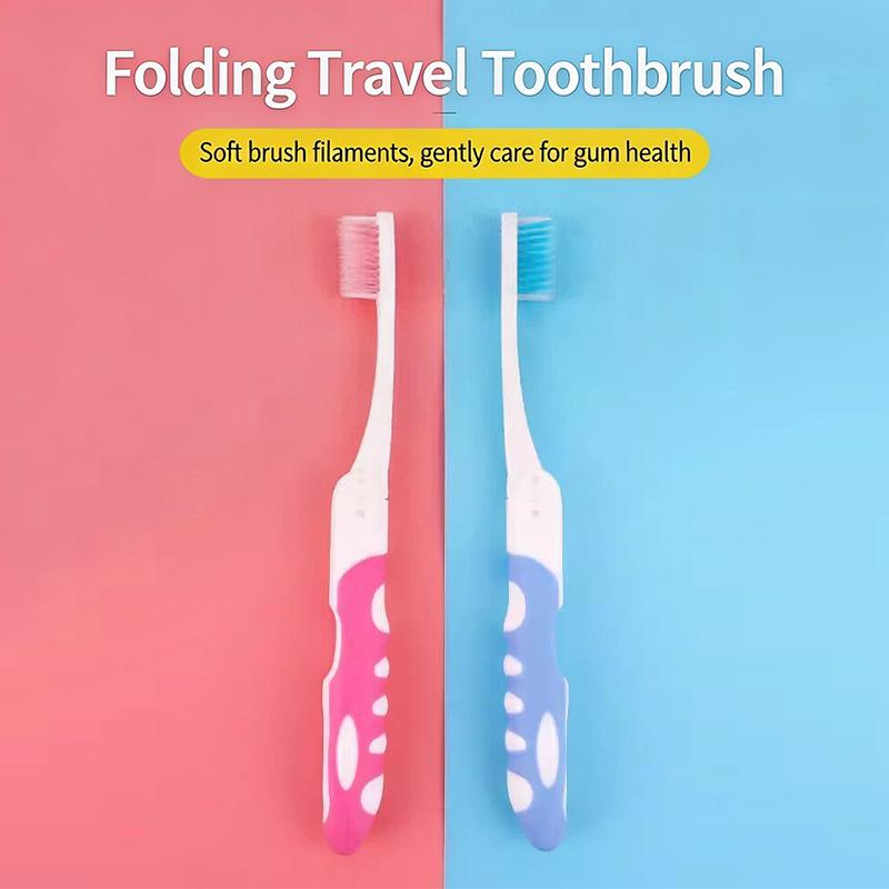 Hygiene Oral Portable Disposable Foldable Travel Camping Toothbrush Hiking Tooth Brush Tooth Cleaning Tools Folding Toothbrush