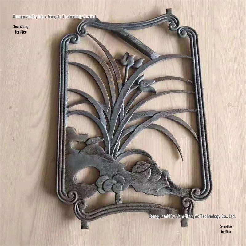Wrought Iron Plum Orchid Bamboo Chrysanthemum Gate & Window Decoration Cast Iron Flower