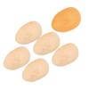 5pcs Silicone Tattoo Practice Face 3D Microblading Cosmetic Training Fake Skins with Orange Skin Support Base