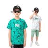 Children's Summer Clothing K-style Kids Sports Short-Sleeved T-shirt Children's Mesh Quick-Drying Breathable Boy Letter Jacket