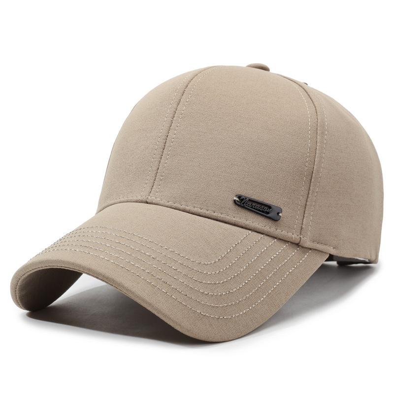Spring And Autumn Middle-Aged And Elderly Hats Outdoor Travel Versatile Peaked Caps Sunshade Men'S Simple Casual Hard Top Baseball Caps