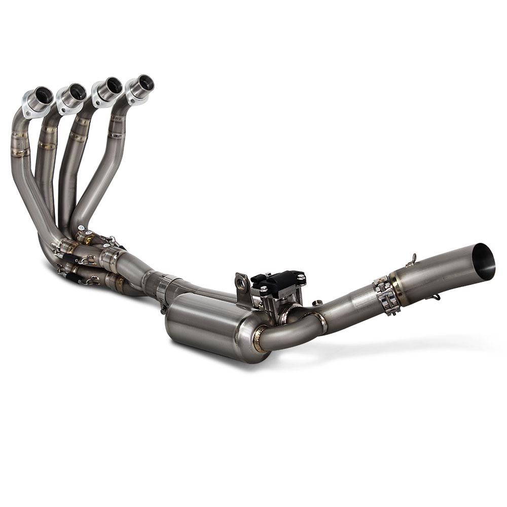 Ninja Motorcycle Exhaust Mod: ZX25R ZX4R Titanium Alloy Electric Valve - 60MM Front Section