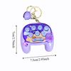 Squeak Toy Cartoon Keychain Stress Relief Gopher Game Machine Keychain Mini Bag Pendant  Small Gift