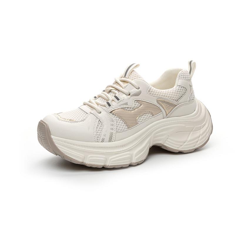 Women's Daddy Shoes Fall Casual Mesh Thick Sole Elevation Running Shoes