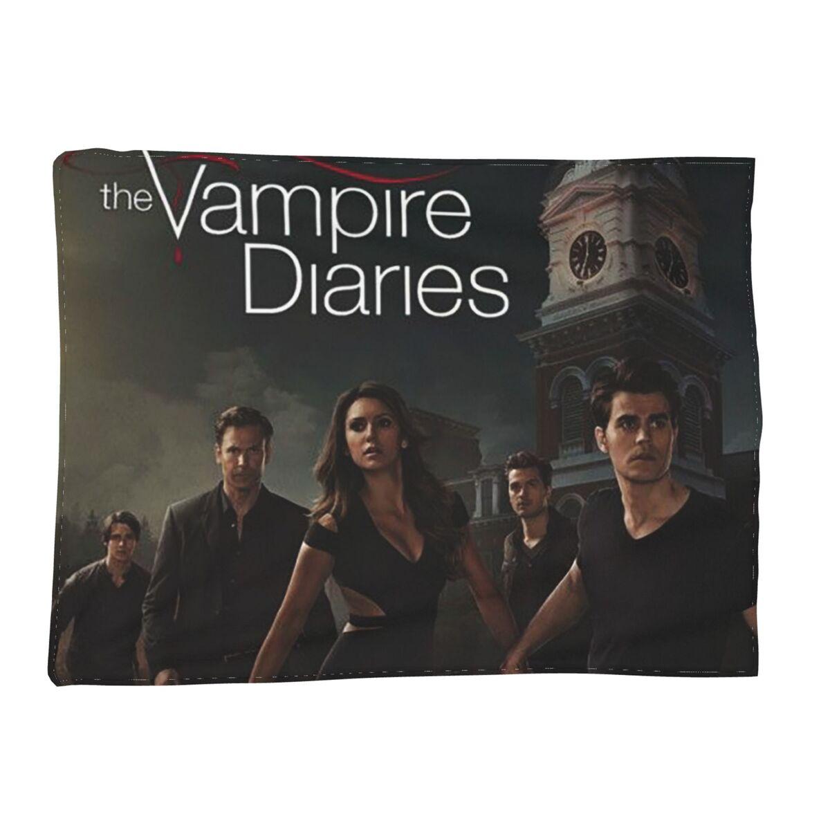 Pandara Jewelry Unisex The Vampire Diaries Damon Salvatore Blankets Soft Warm Flannel Throw Blanket Bedspread For Living Room Picnic Travel Home Couch
