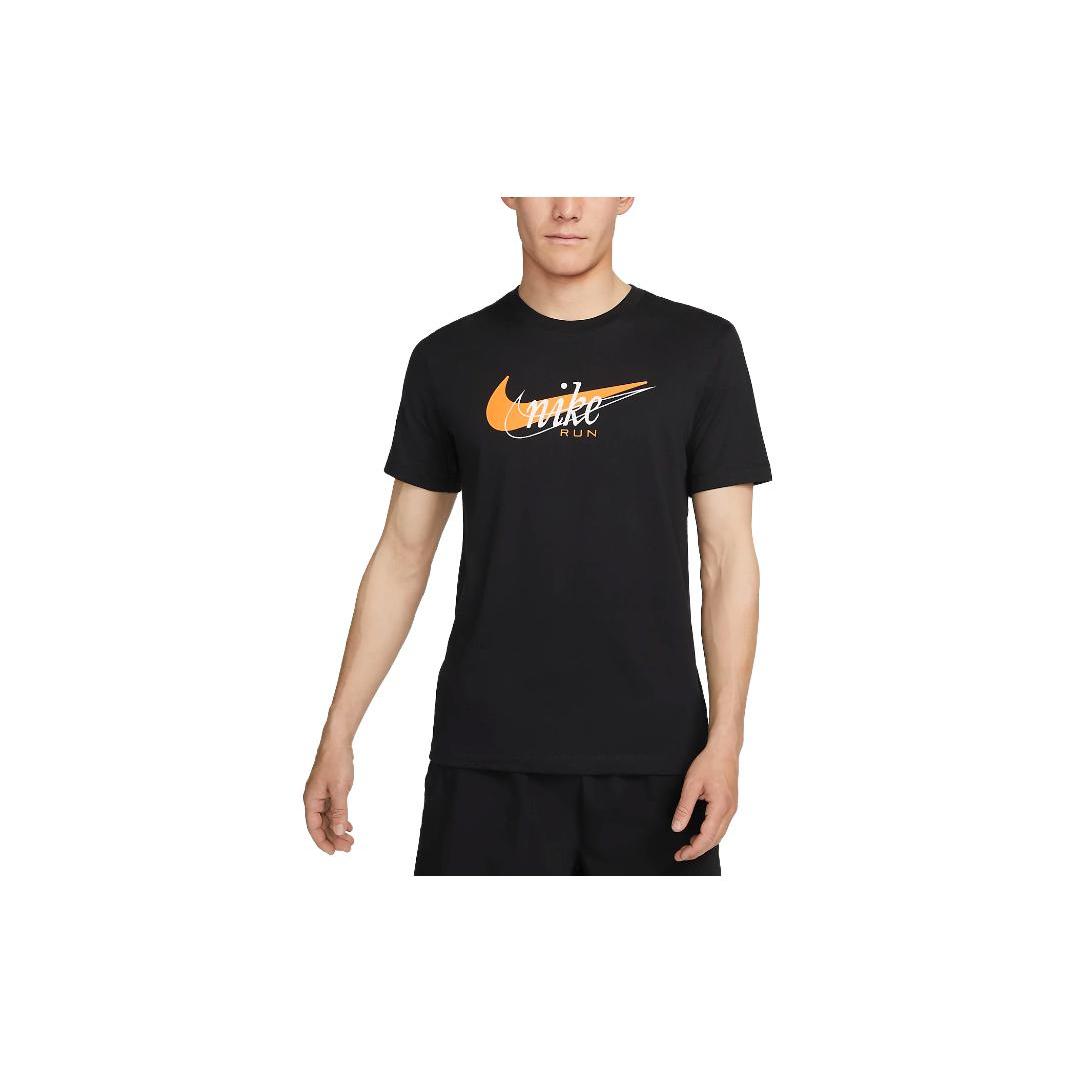 Мужские черные футболки Nike с круглым вырезом, умеренного прямого кроя, FD0125-010 M