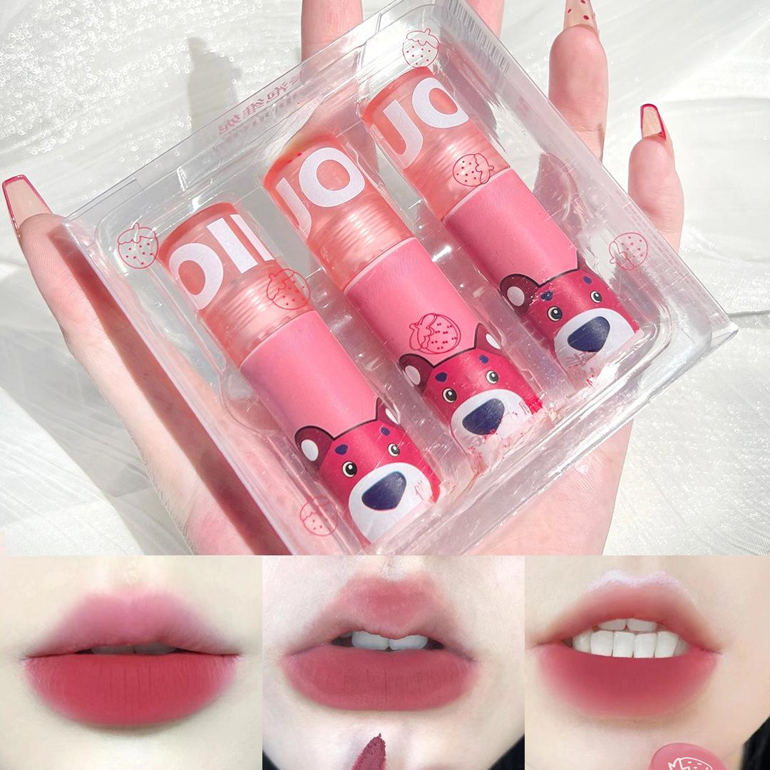 

Блеск для губ Матовая бархатная грязь для губ Телесная матовая шоколадная помада Красный оттенок для губ Глазурь для губ Корейская водостойкая стойкая косметика для макияжа