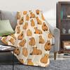 Cute Cartoon Animal Guinea Pig Printed Blanket for Sofa Bed Travel Camping Living Room Office Conditioning Blanket