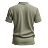 Summer New Men's British Casual Buttoned Loose Linen Lapel Short Sleeved Top