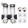 Coffee Bean Storage Jar Wall Mounted Dry Cereal Dispenser, Moisture Proof Airtight Food Space Saving Container Container, Plastic Organizer for Pantry