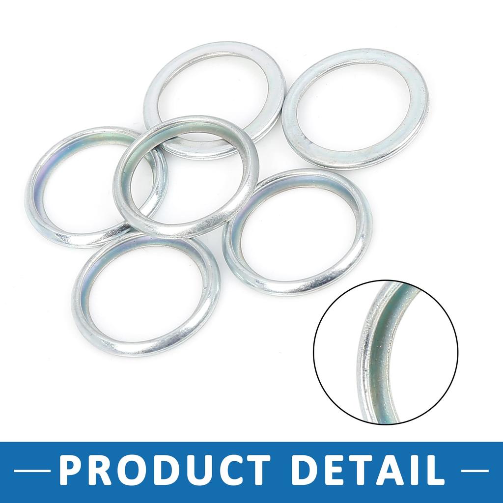 A ABSOPRO Drain Washer Drain Bolt Gasket Change Fits 803916010 M16 Subaru Impreza Fits 2012-2018 Set of 6