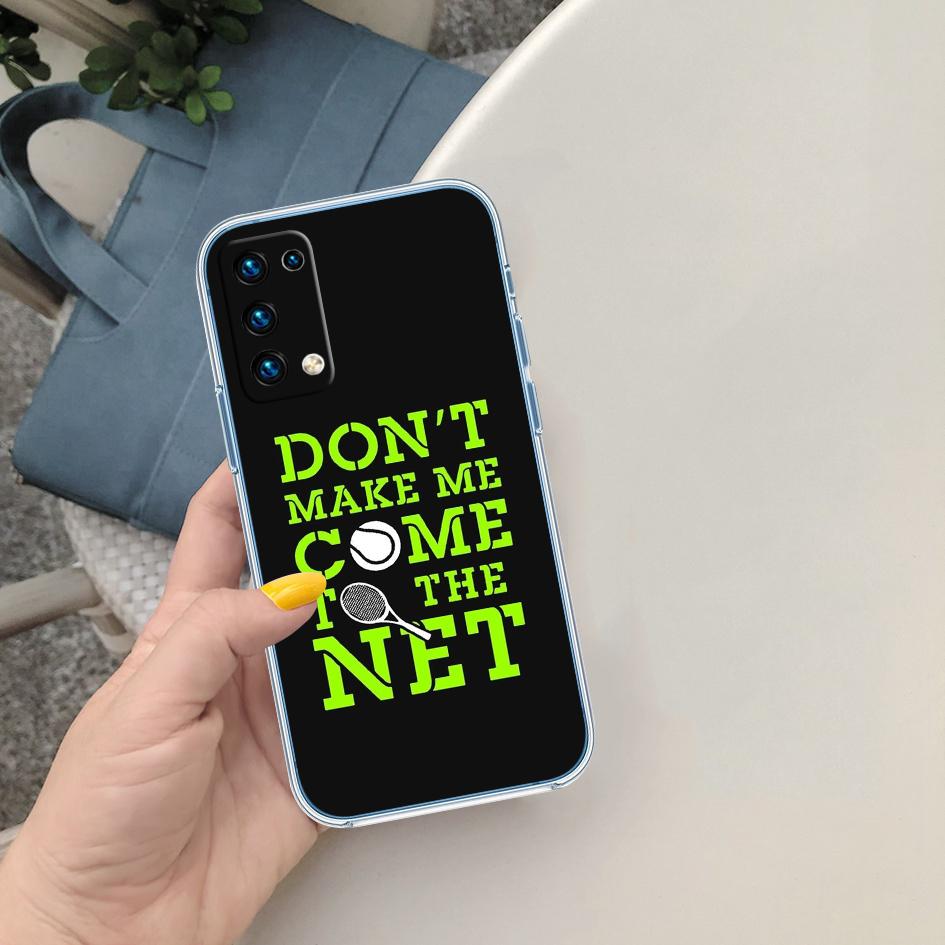 LO90 Tennis Sports Soft Shell Transparent Phone Case for Samsung Galaxy A04 A04S A14 A23 A34 A54 M23 M33 M52 M53