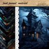 Haunted House Cemetery Retro Journal Décor Collage Set - 16 Sheets