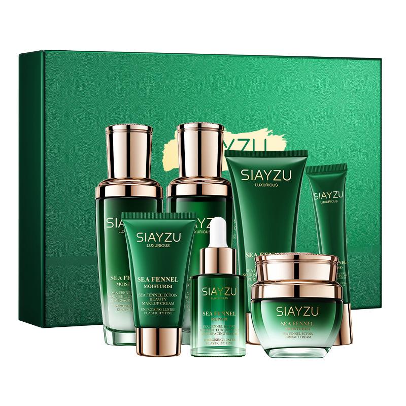 

Sea Fennel Ectoin Firming Q10 Роскошный подарочный набор для ухода за кожей Улучшает тон кожи, удаляет морщины и улучшает уход за кожей