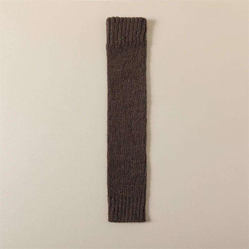 Fashion Women's Leg Warmers Autumn Winter Keep Warm Leg Long Sleeves For Women Solid Color Knee Warmer