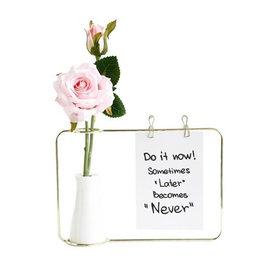 

1 комплект: натуральный многофункциональный многоразовый шикарный подвесной каркас с вазой для рабочего стола золотистый