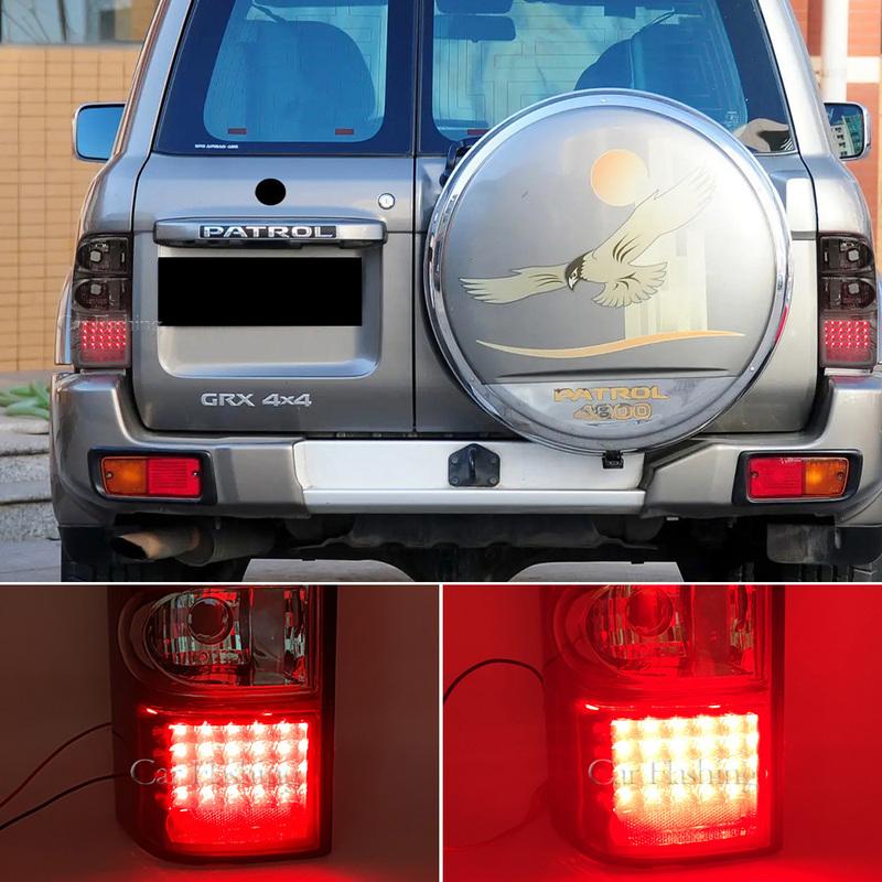 For Nissan Patrol Y61 1997 1998 1999 2000 2001 2002 2003 2004 LED Rear Tail Light Stop Brake Lamp Fog Lamp Car Accessories