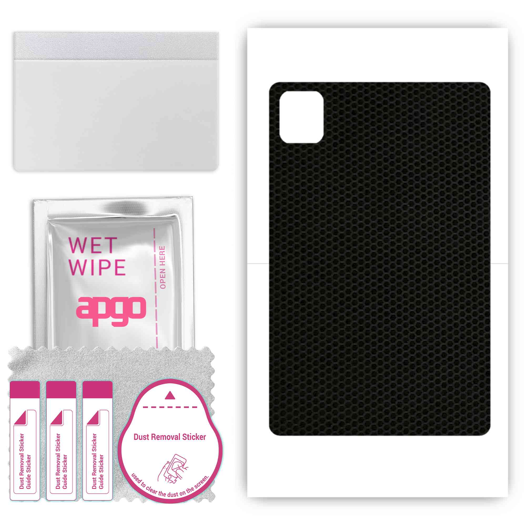 

apgo skin sticker film foil vinyl for the BACK compatible with Blackview Tab 7, scratch-resistant, easy to install - Matrix