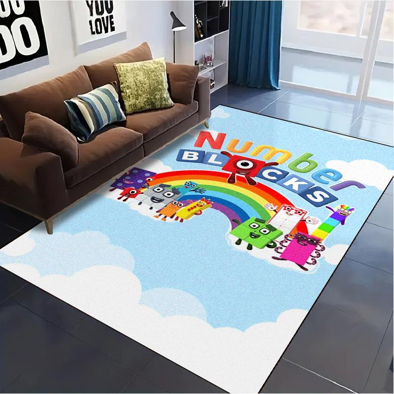 Numberblocks Carpet Rug for Living Room Bedroom Home Sofa Decoration,Kids play Non-slip Floor Mat