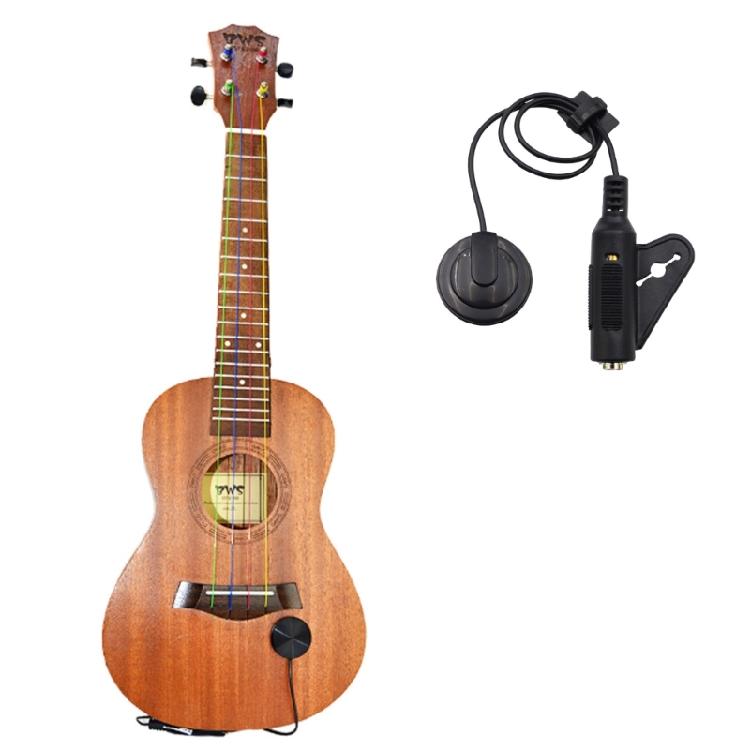 Quick Mount Guitar Transducer Suitable for Electric Ukulele and Percussion Instruments Ergonomic Design Nonslip Grip