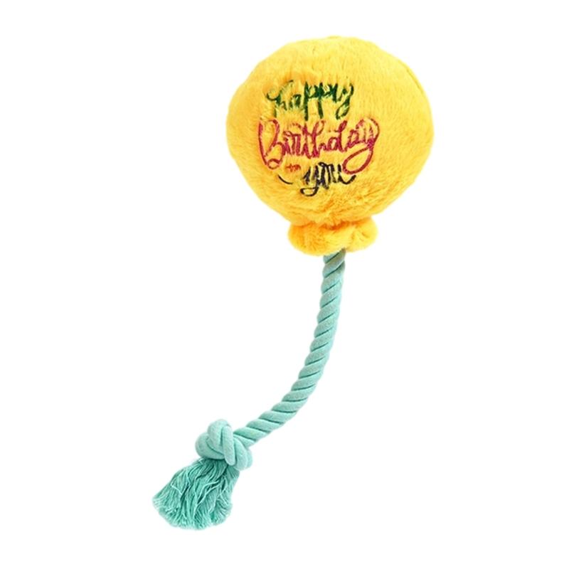 Durability Birthday Themed Dog Chew Toy Machines Washable Dog Chew Toy For Indoor Outdoor Playtimes