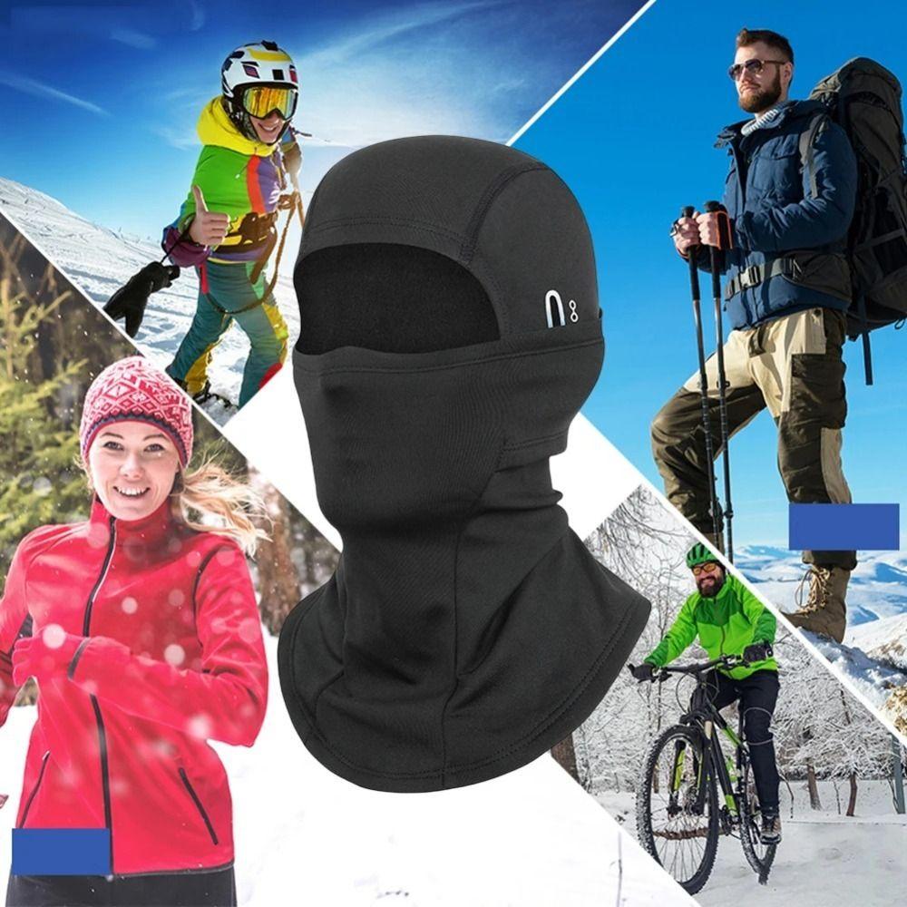 Breathable Cycling Balaclava Fleece Motorcycle Cycling Helmet Face Cover Bicycle Hat  Men Women