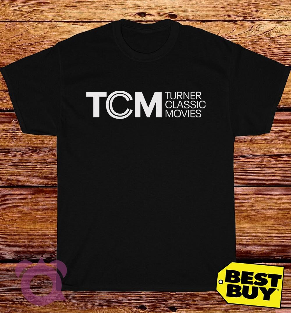 New TCM Turner Classic Movies Logo Men s Funny T-Shirt Made In USA Size S to 5XL M