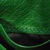 Used Double G Exotic Compact Wallet 9539 456126 7941 Petit Marmont GG Marmont Ostrich Green Unisex from Japan AUTHENTIC