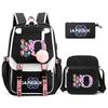 3Pcs/set Anime Cartoon K-pop Demon Hunters Printed Backpack with Shoulder Bag for Teenager Student Girl Boy Bookbag Large Capacity Travel Bag Kid Gift