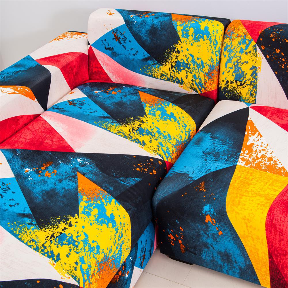 Four Seasons Stretch Sofa Cover Fully Covered Printed Anti Dirty Sofa Cover Full Cover Fabric Combination Anti Slip Cover