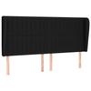 VidaXL Headboard with Ears Black 183x23x118-128 Cm Fabric3118210