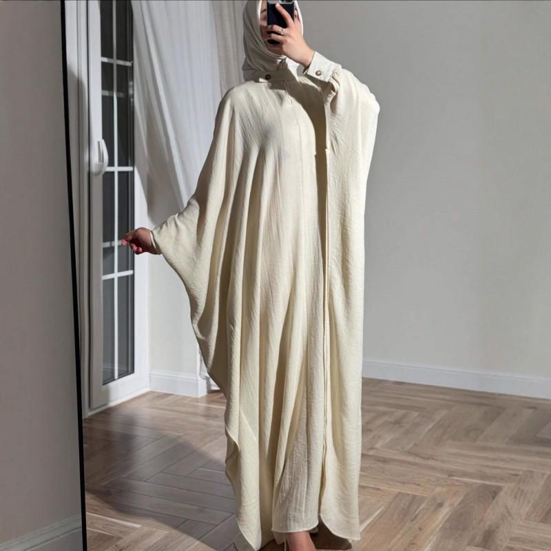 Elegant Winter Long Sleeve A-Line Maxi Dress Loose Fit Women Coffee Green Beige Navy