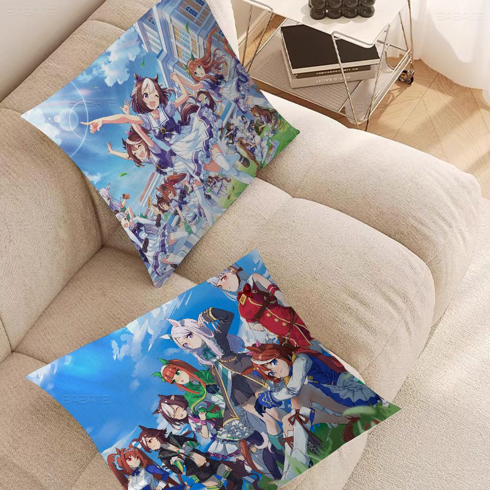 Uma Musume Pretty Derby Stitch Lucky Dragon pillow cover sofa cushion cover home room decoration children gift