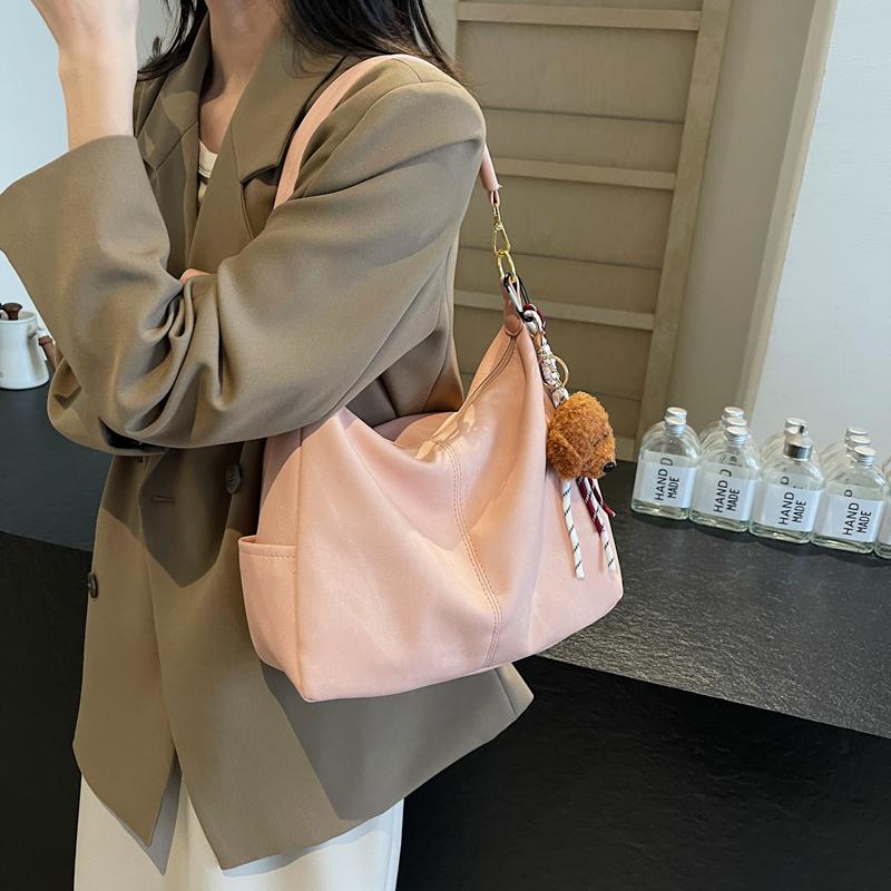 Large Capacity Tote Bag Women's Vintage Shoulder Crossbody Bag Underarm Bag